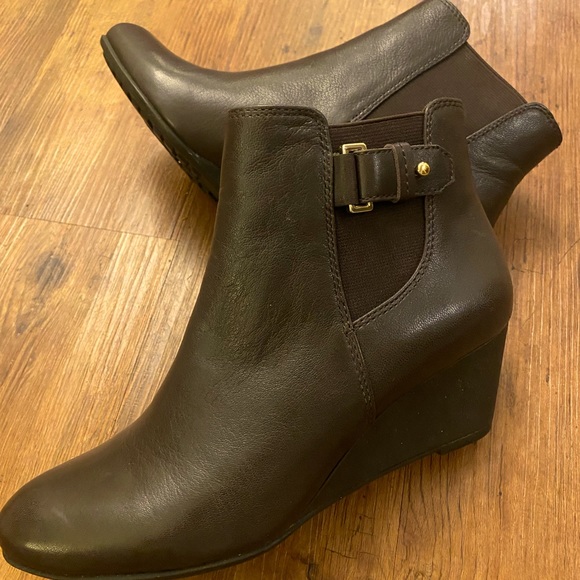 Geox ♥️Wedge ♥️Ankle Boots Sz 7.5 🦋NWOT🦋 - Picture 6 of 6